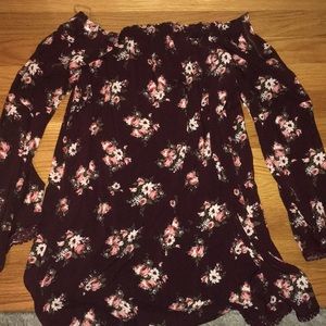 Off the shoulder flower sundress